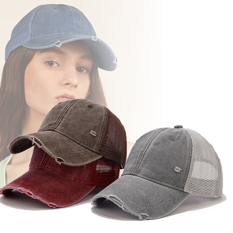 Trucker Cap Mesh - Mode Trucker Caps Effen Kleur Patch