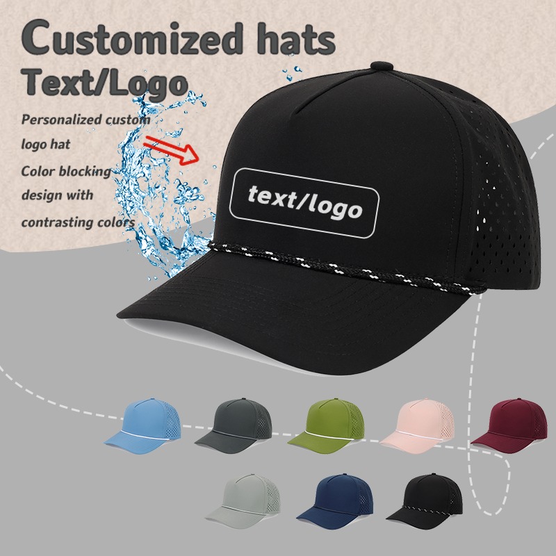 Trucker Cap Mesh - Aangepaste vijfpanelen touw decoratieve mesh vrachtwagenchauffeur