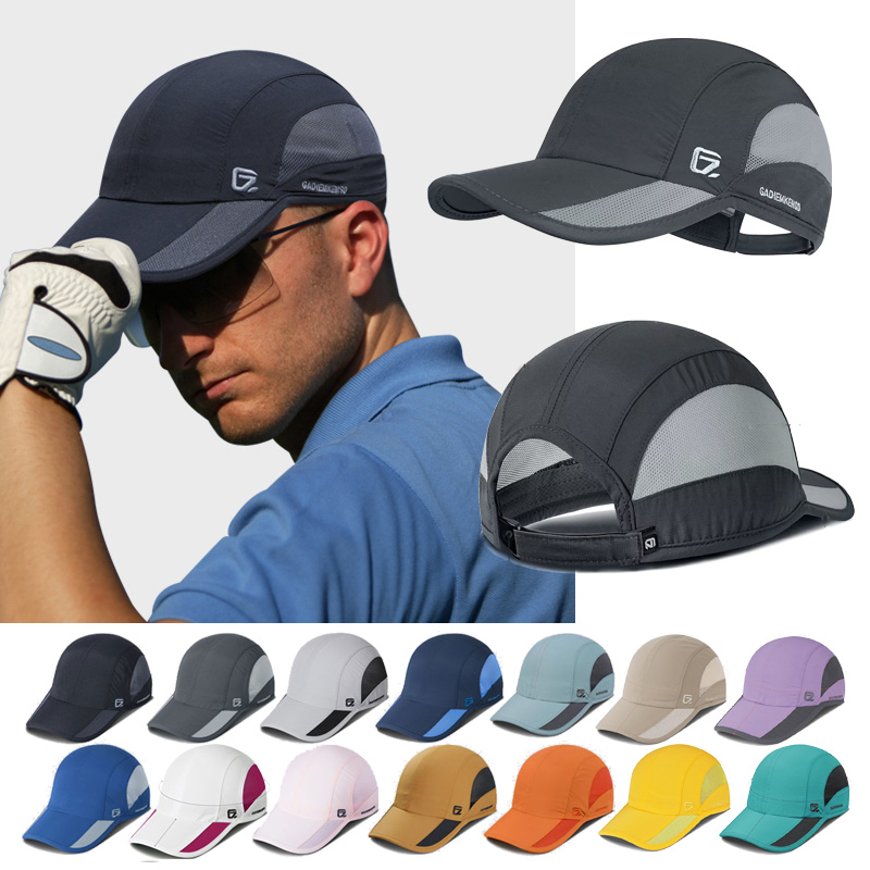 Running Cap Lightweight - GADIEMKENSD Unisex sneldrogende hardlooppet, verstelbare lichtgewicht