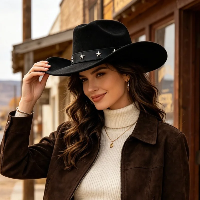 Dames Hot Sale Brede Rand Cowb - Fedora Hat Wool recensie en prijs