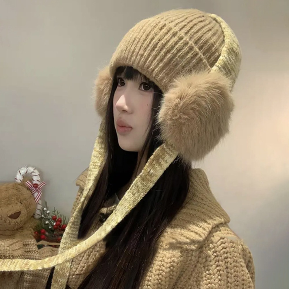 Retro gebreide oorflapmuts met - Beanie Cuffed Knit recensie en prijs