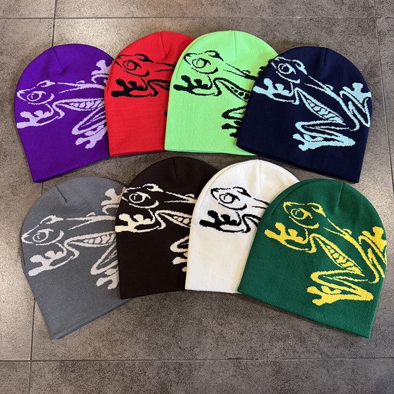 Muts met boomkikkerprint heren - Beanie Cuffed Knit recensie en prijs
