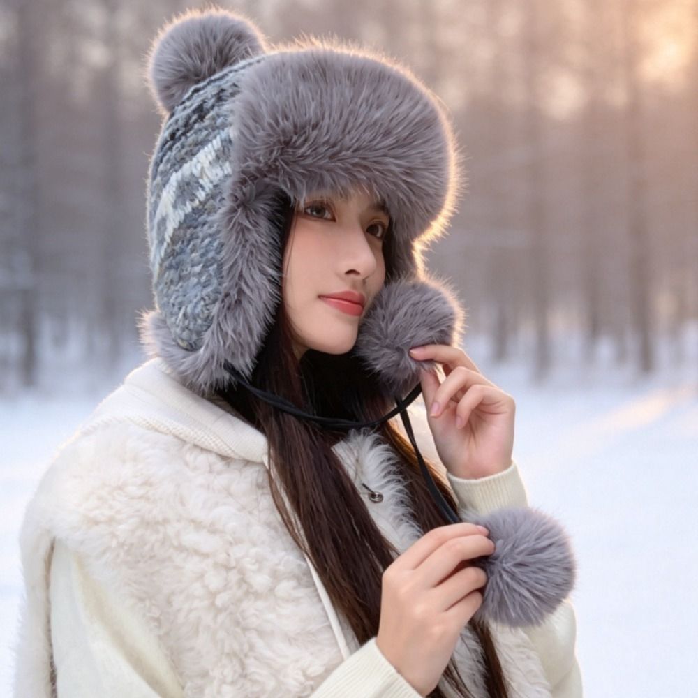 Stijlvolle gebreide polyester  - Winter Trapper Hat recensie en prijs