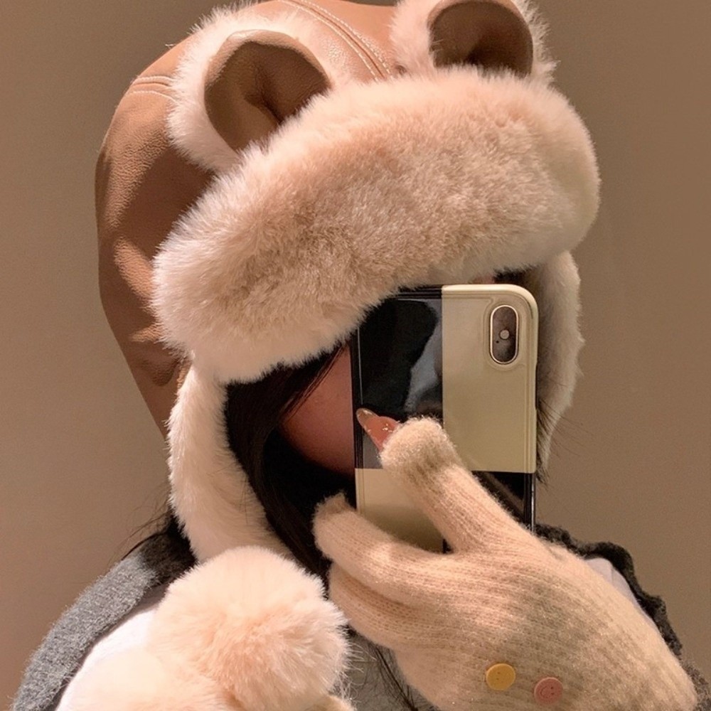Gezellige nep-leren berenoren  - Winter Trapper Hat recensie en prijs
