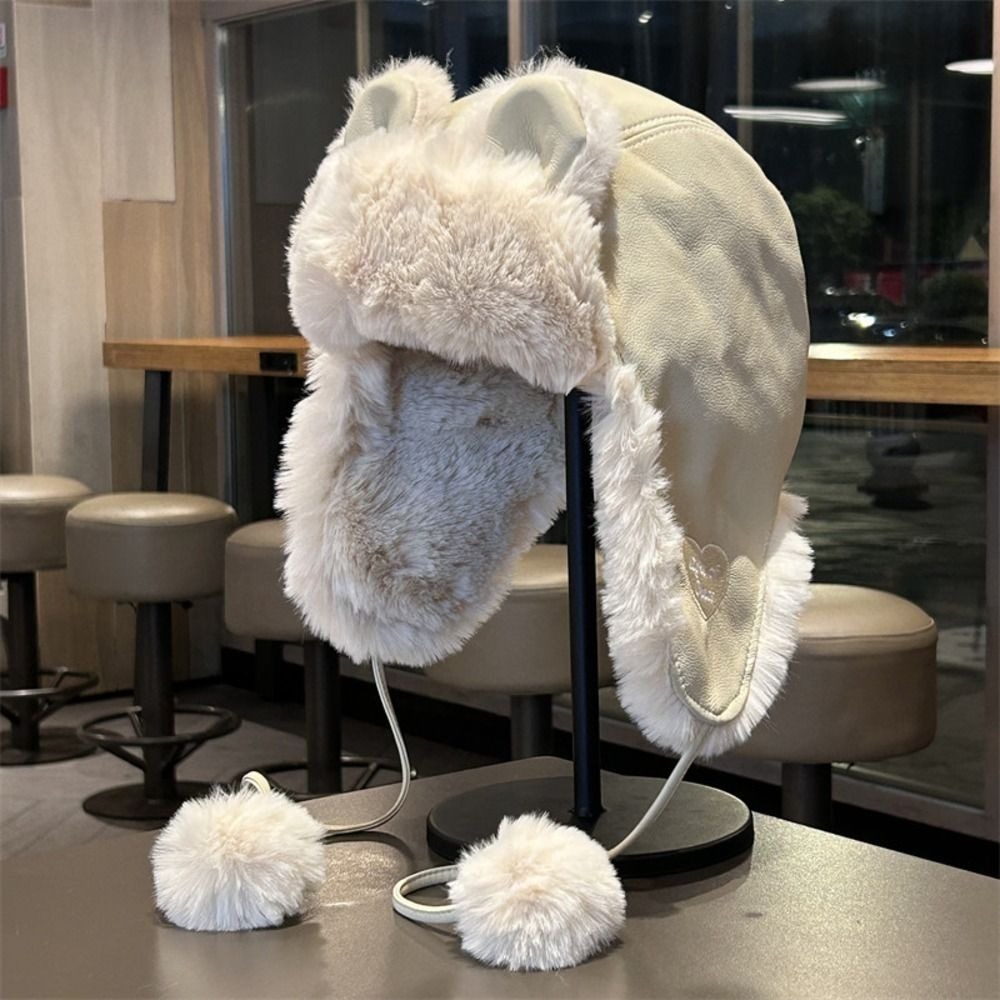 Gezellige nep-leren berenoren  - Winter Trapper Hat recensie en prijs